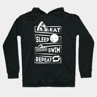 Eat Sleep Swim Repeat Hoodie